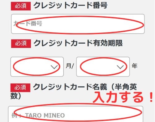 mineoご契約手順20