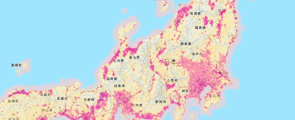 ワイモバイルの通信可能エリア3